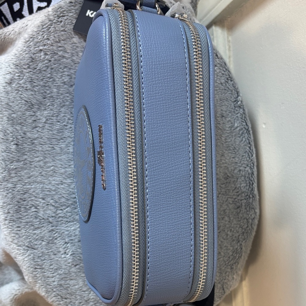 NWT Karl Lagerfeld Paris Maybelle Camera Crossbody bag - Blue Fog - Picture 6 of 16